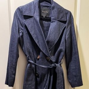 Massimo Dutti Denim Trench Coat